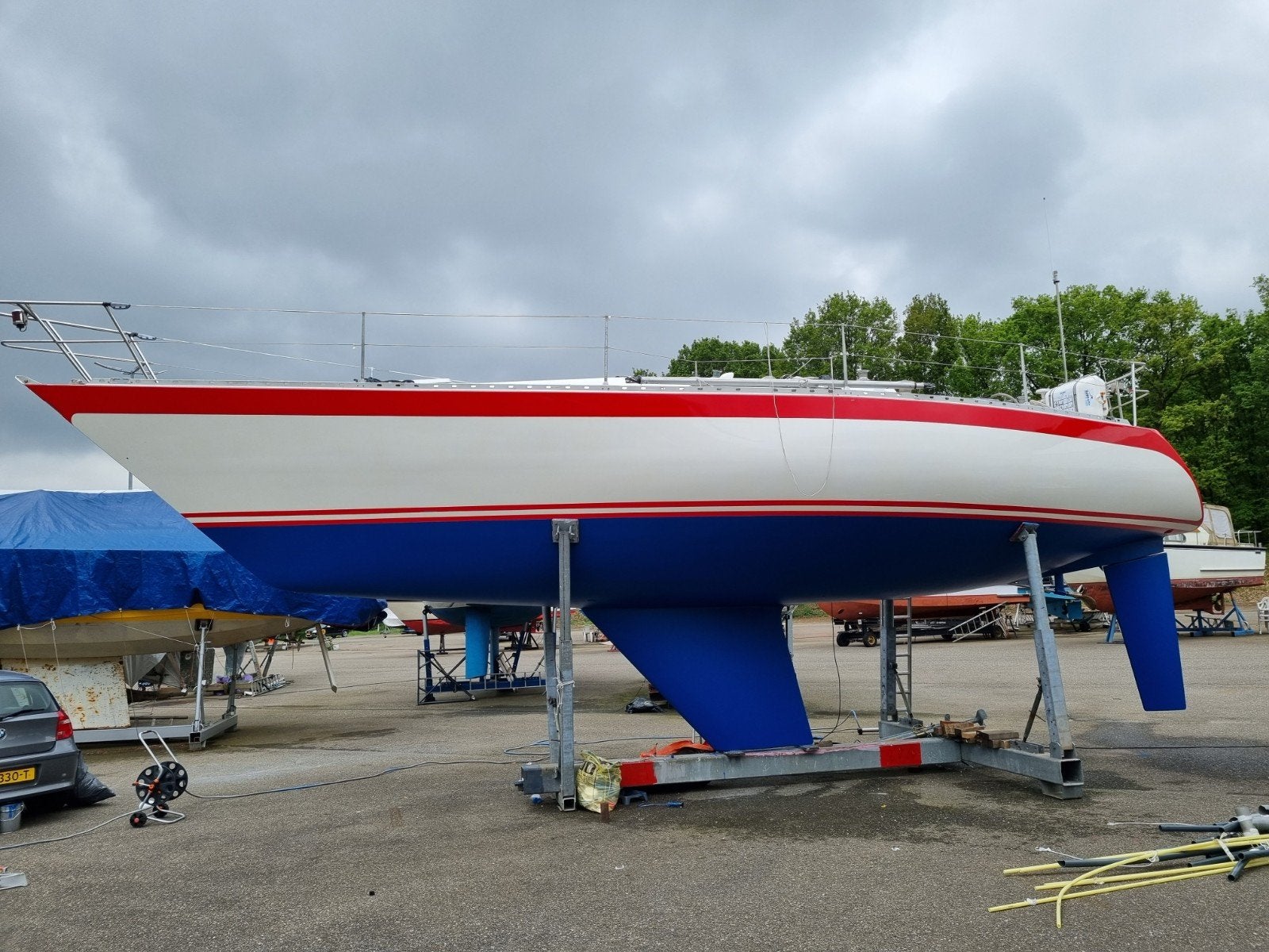 Stalen botenbok/ stallingbok 9 ton Roodberg voor winterstall, Ophalen, Gebruikt, Overige typen