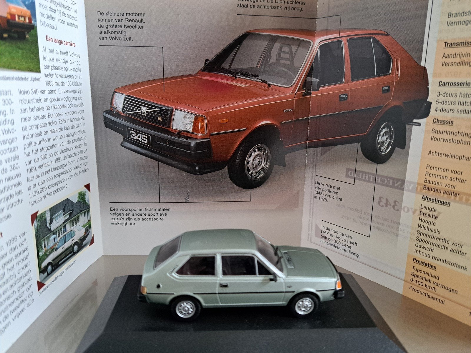 Volvo 343 1979-1982, Atlas Collection 1:43, nieuw, Ophalen of Verzenden, Nieuw, Auto, Overige merken