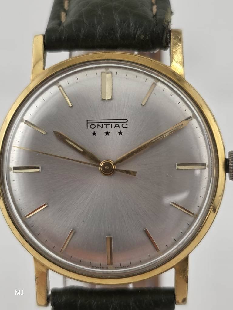 Pontiac herenhorloge, Sieraden, Tassen en Uiterlijk, Horloges | Heren, Overige merken, Staal, ., Polshorloge