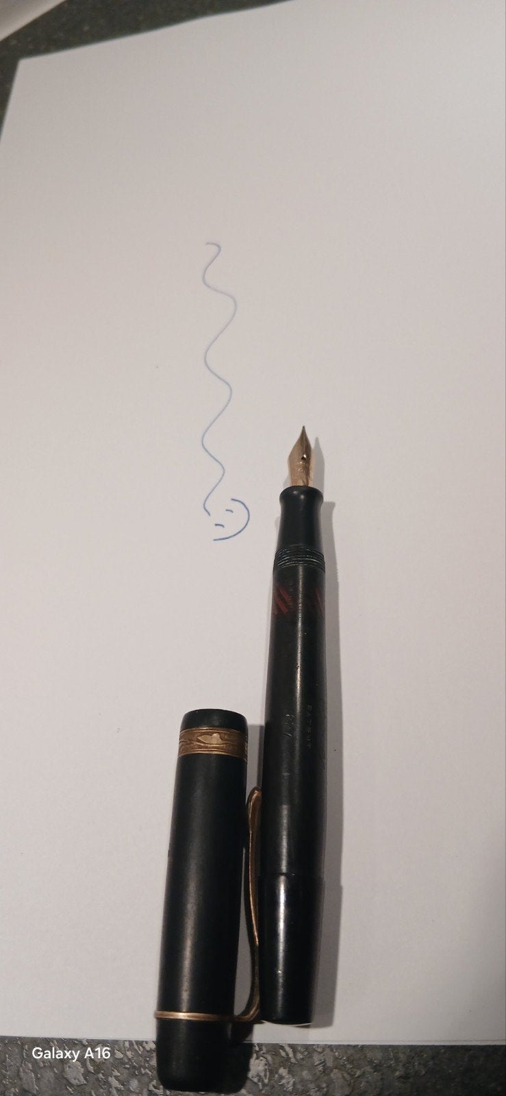 hoover vulpen 14kt, Verzenden, Gebruikt