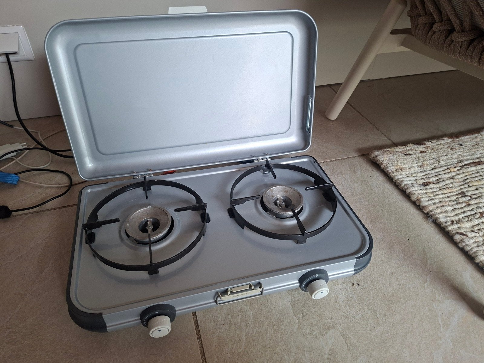 Campingaz 2-pits gasstel - Ideaal voor kamperen, Caravans en Kamperen, Kampeeraccessoires, Gebruikt, Ophalen