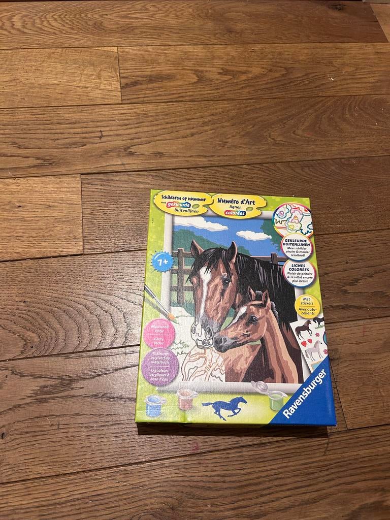 Schilderen op nummer Ravensburger Paarden, Hobby en Vrije tijd, Schilderen, Ophalen of Verzenden, Zo goed als nieuw, Schilderen op nummer