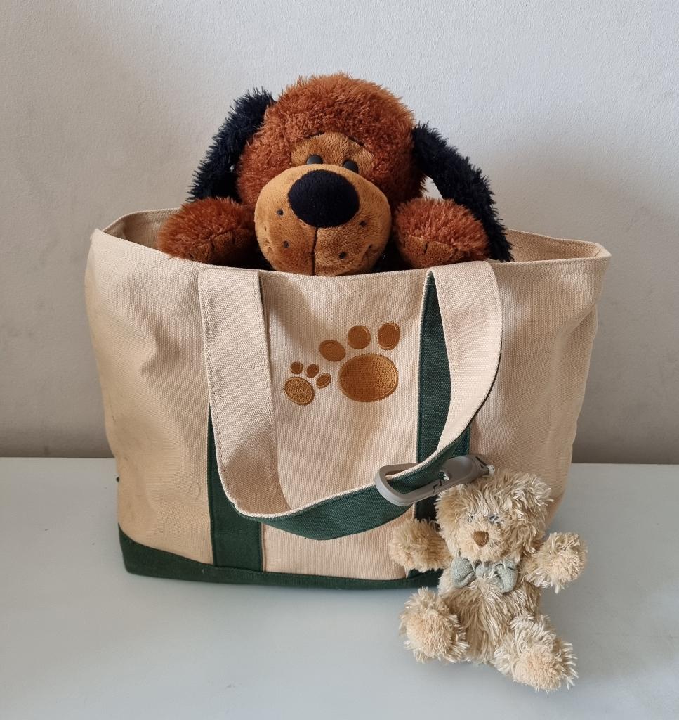 Vintage tas met 2 beren, Kinderen en Baby's, Ophalen of Verzenden, Nieuw