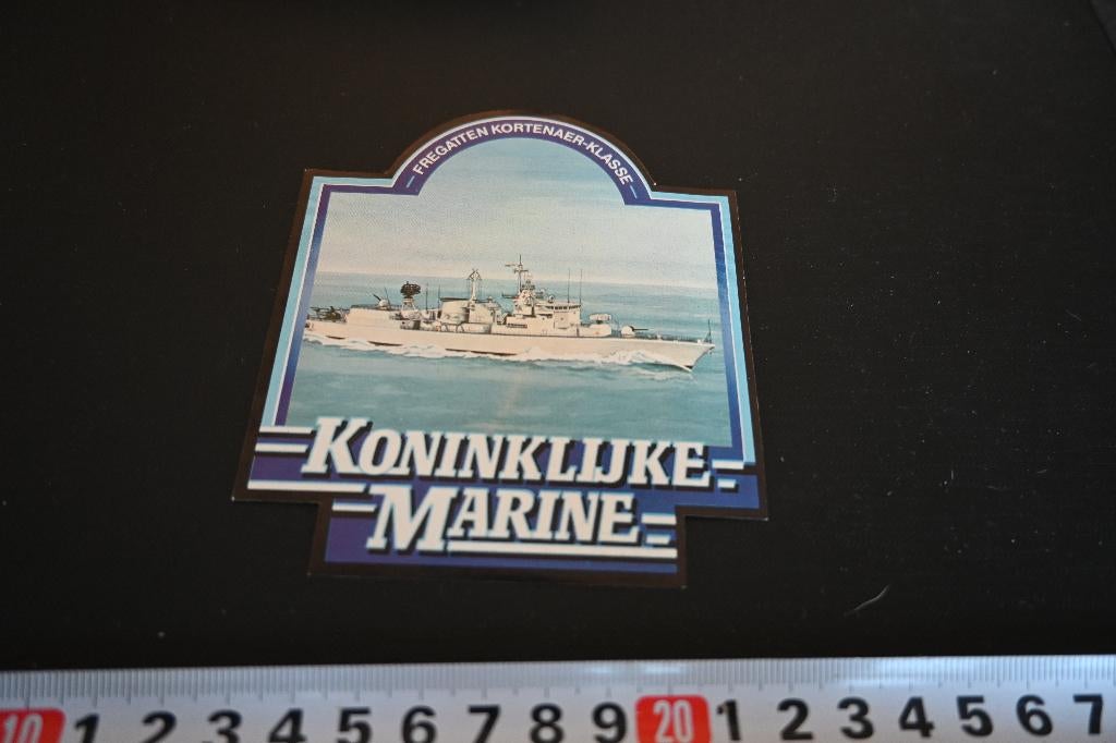 sticker Leger Marine Fregatten Kortenaer-Klasse, Ophalen, Zo goed als nieuw, Sticker