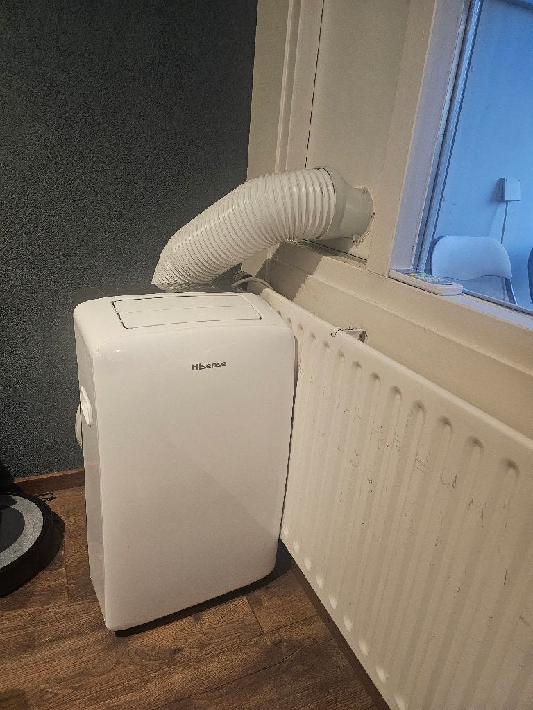 Hisense - mobiele airco - koelen en verwarmen 46m2 12000btu, Koelen en Ontvochtigen, Timer, 3 snelheden of meer, Ophalen of Verzenden