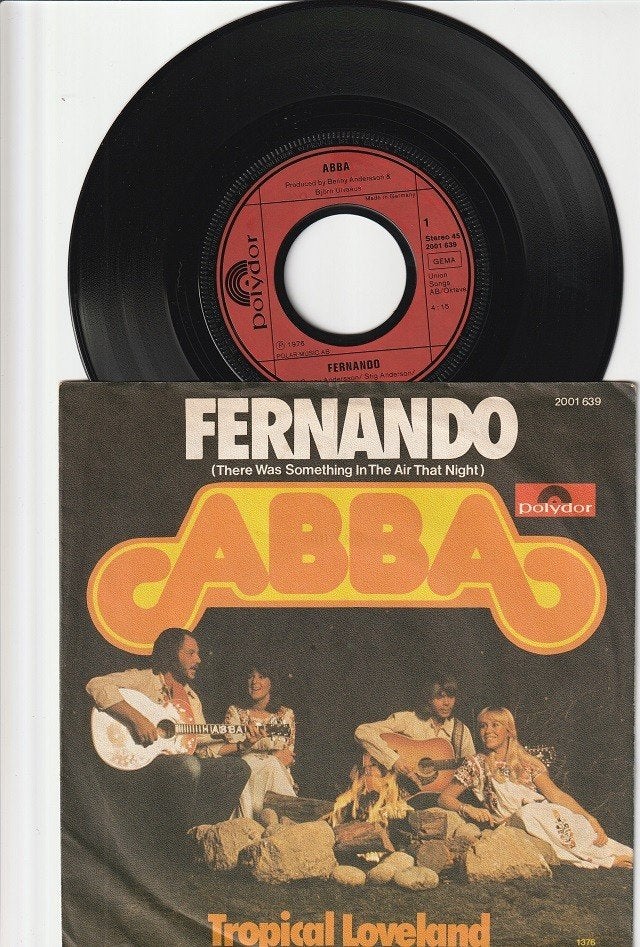 ABBA -FERNANDO [THERE WAS SOMETHING IN THE AIR THAT NIGHT] /, Gebruikt, 7 inch, Pop, Overige typen
