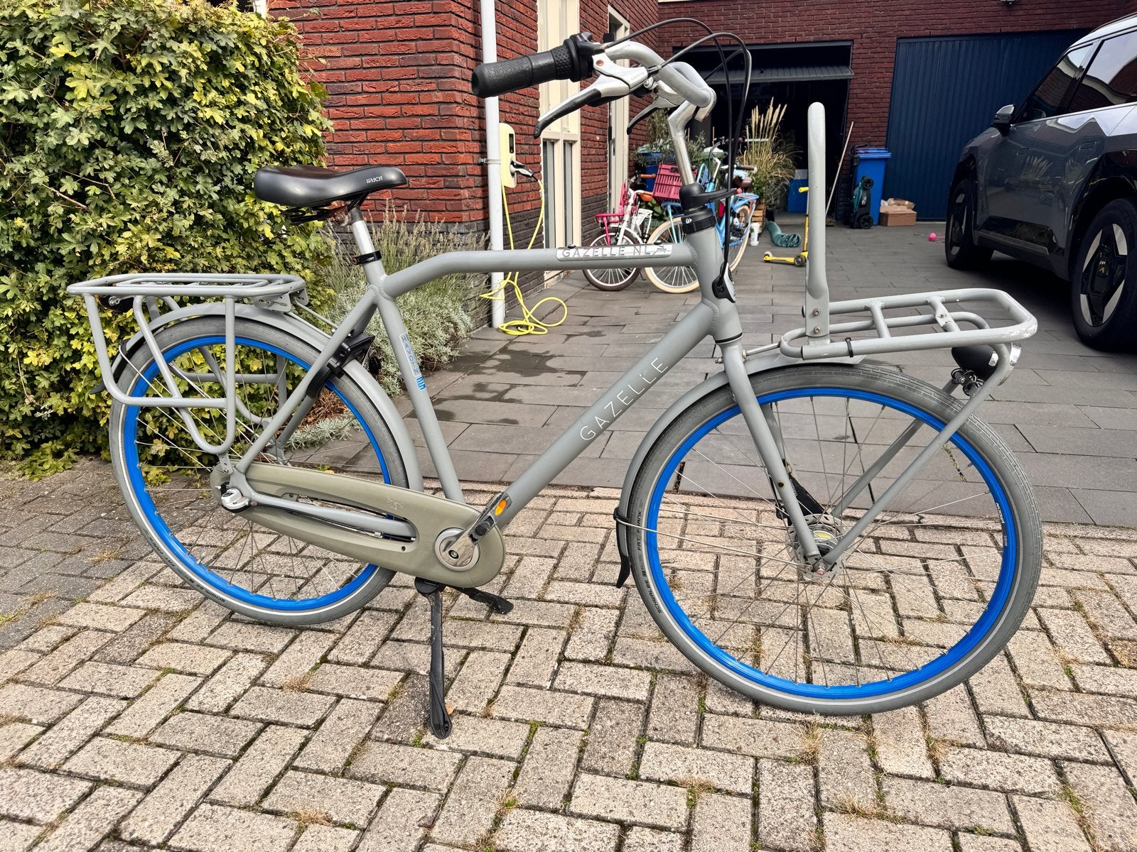 Gazelle Stadsfiets - Grijs met blauwe accenten, Ophalen, Zo goed als nieuw, Gazelle, Versnellingen