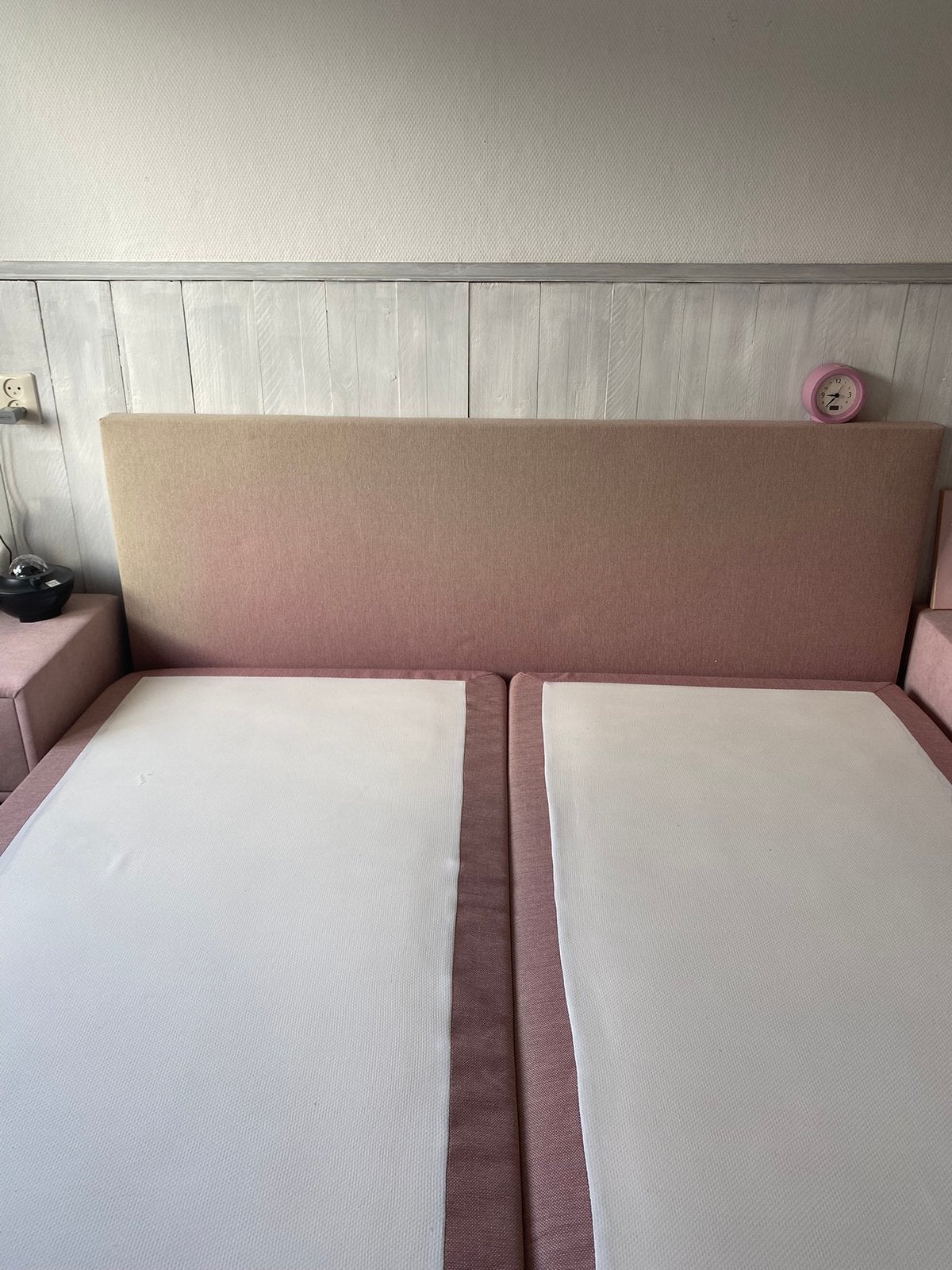 2 persoons boxspring 160x200, Huis en Inrichting, Ophalen, Tweepersoons, Zo goed als nieuw, 160 cm