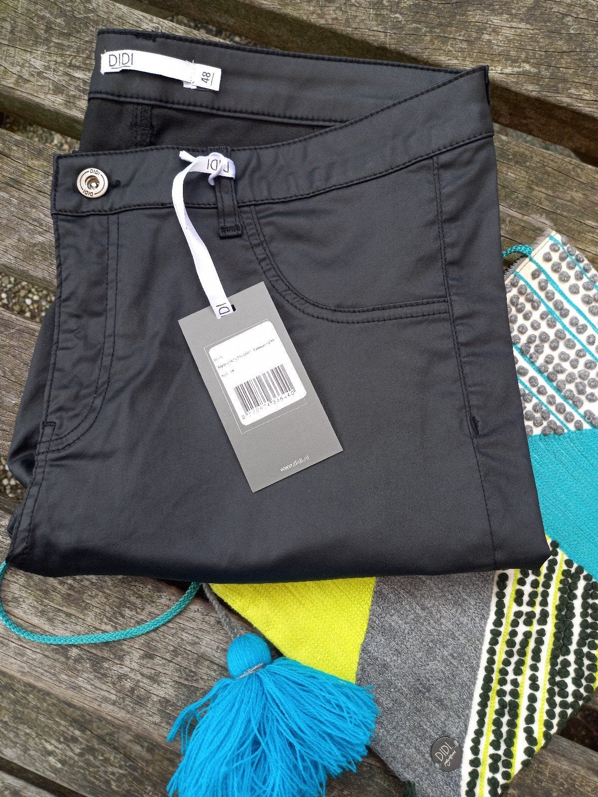 DIDI glans jeans .broek. maat 48. nieuw, Overige typen, Zwart, Nieuw, DIDI