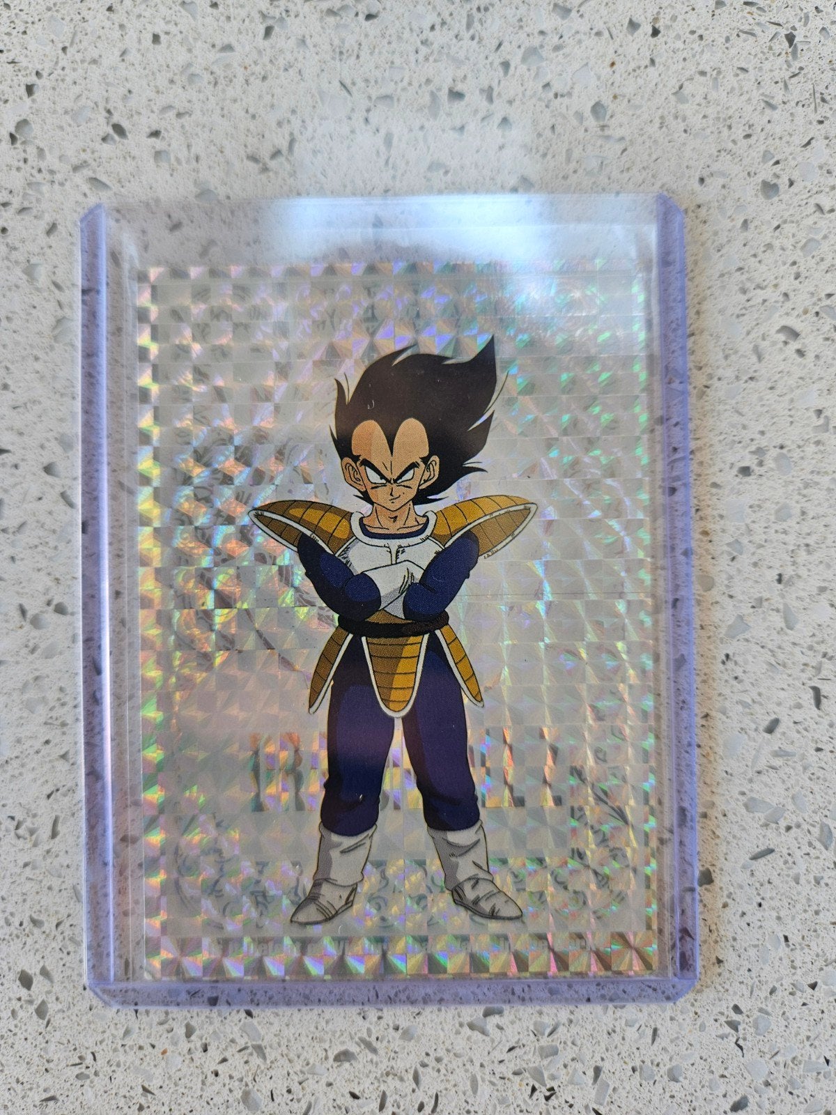 Dragonball Z kaart 1998 Vegeta G2, Ophalen, Zo goed als nieuw, Losse kaart, Foil