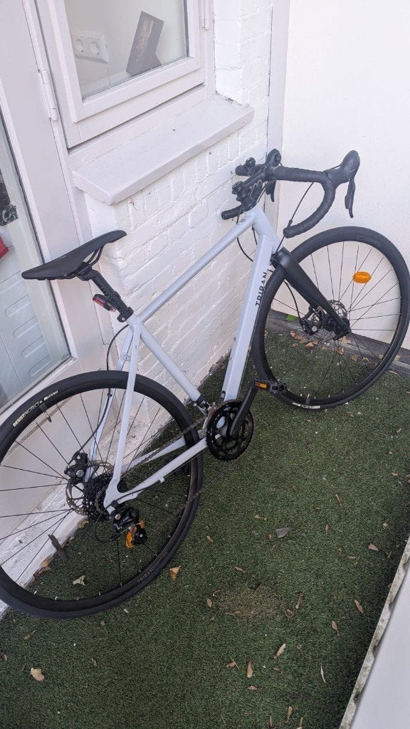 Decathlon fiets RC120 schijfremmen lichtgrijs, 57 cm of meer, Heren, Zo goed als nieuw, Ophalen