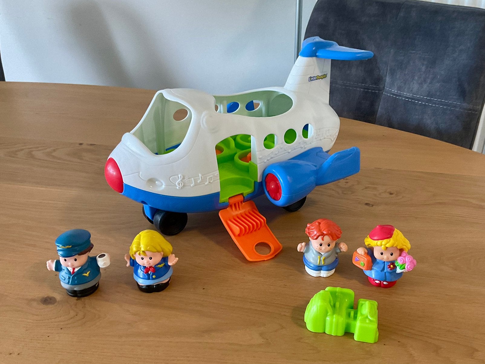 Little People:Vliegtuig met piloot / stewardess e.d.+ geluid, Ophalen, Gebruikt, Auto of Voertuig, Met geluid