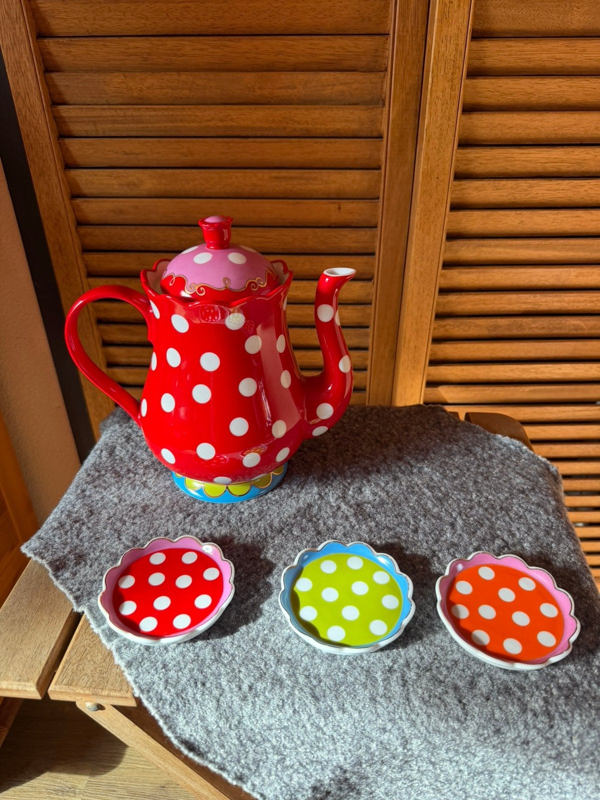 Nieuw 4X Oilily Servies, Overige merken, Nieuw, Ophalen of Verzenden, Porselein