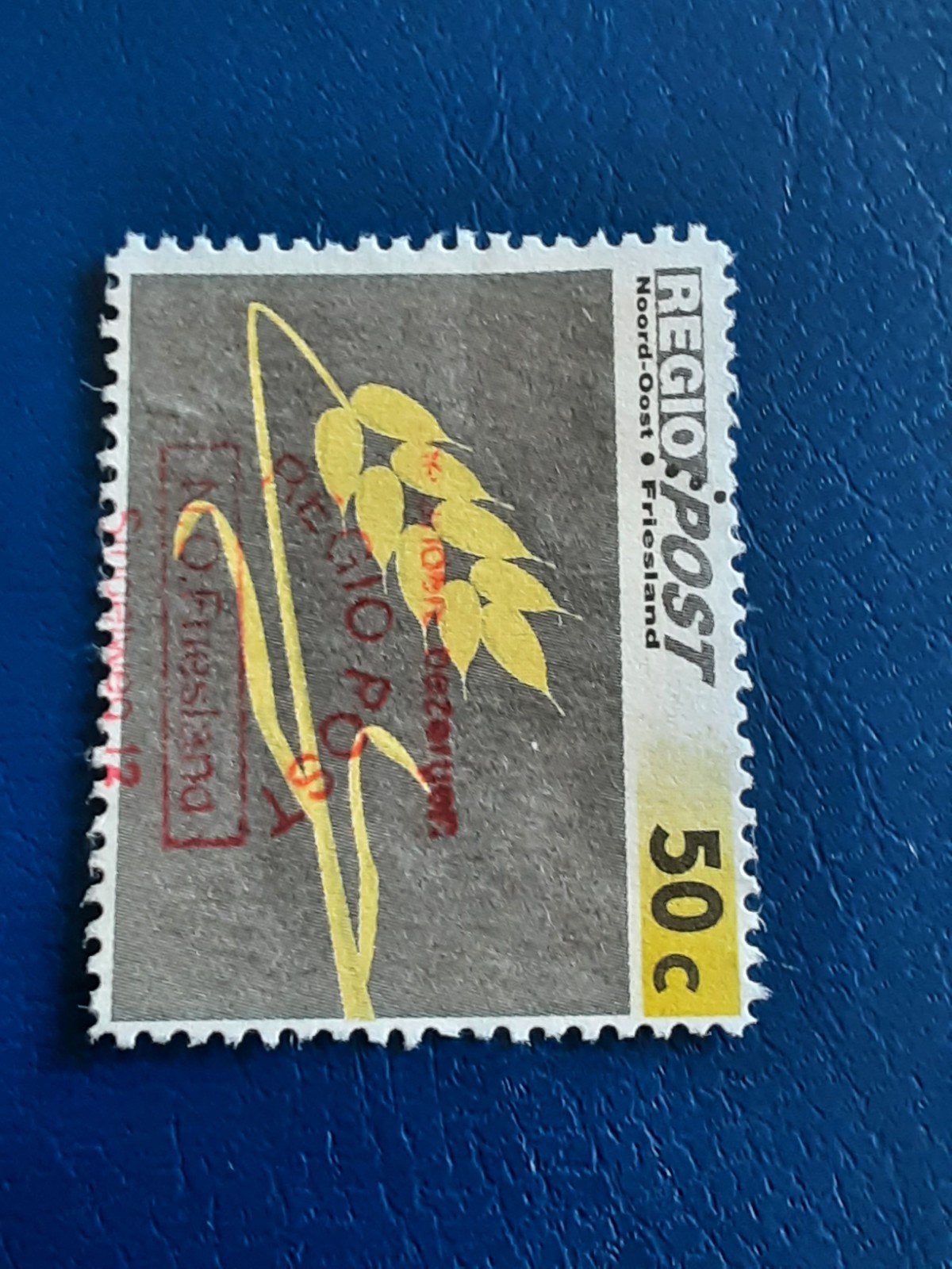Regiopost. Rouwzegel IV  Getand 50ct ( gest), Ophalen of Verzenden