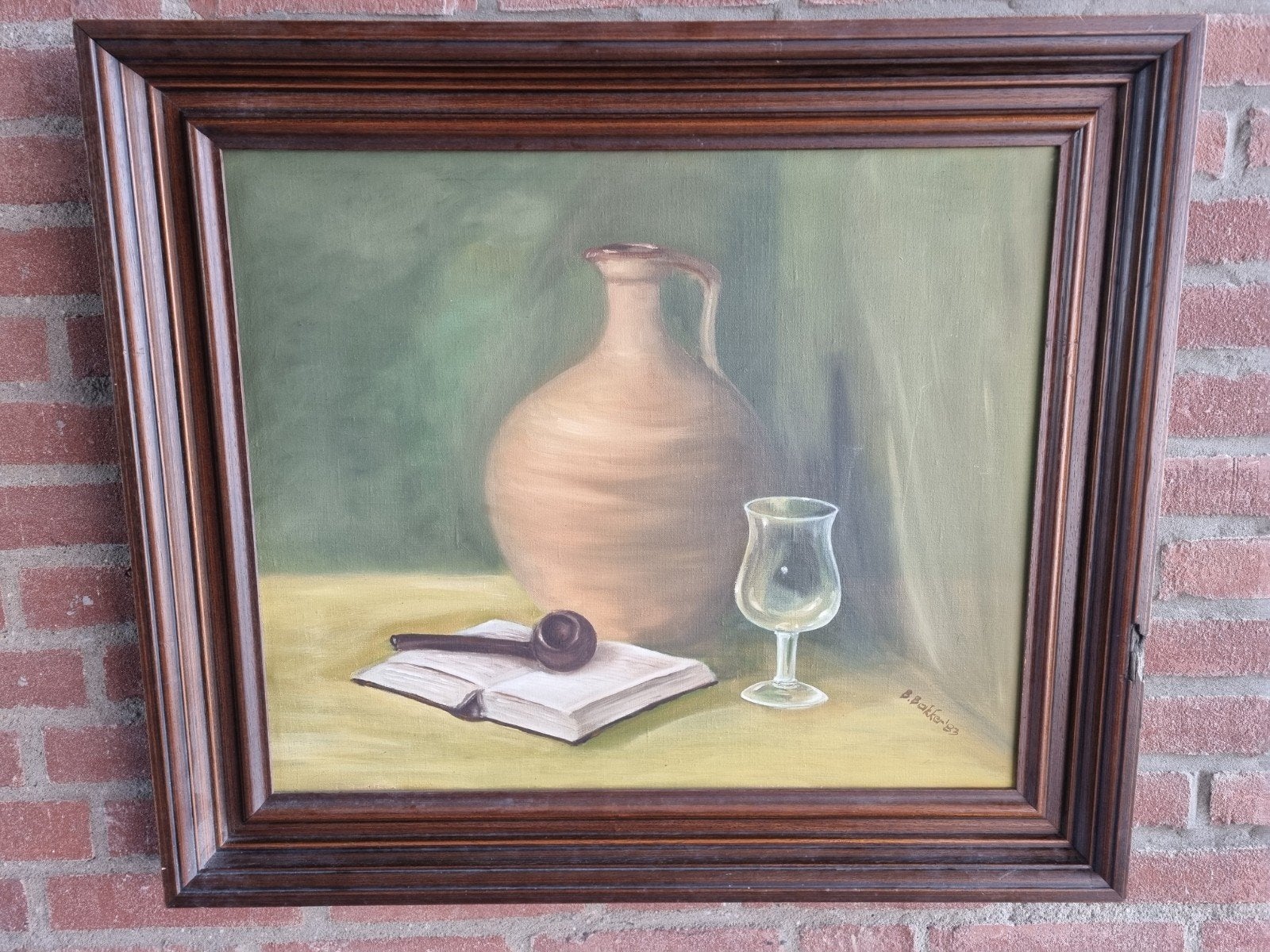 Stilleven schilderij, Antiek en Kunst, Kunst | Schilderijen | Klassiek, Doek, Gedateerd, Stilleven, Ophalen of Verzenden