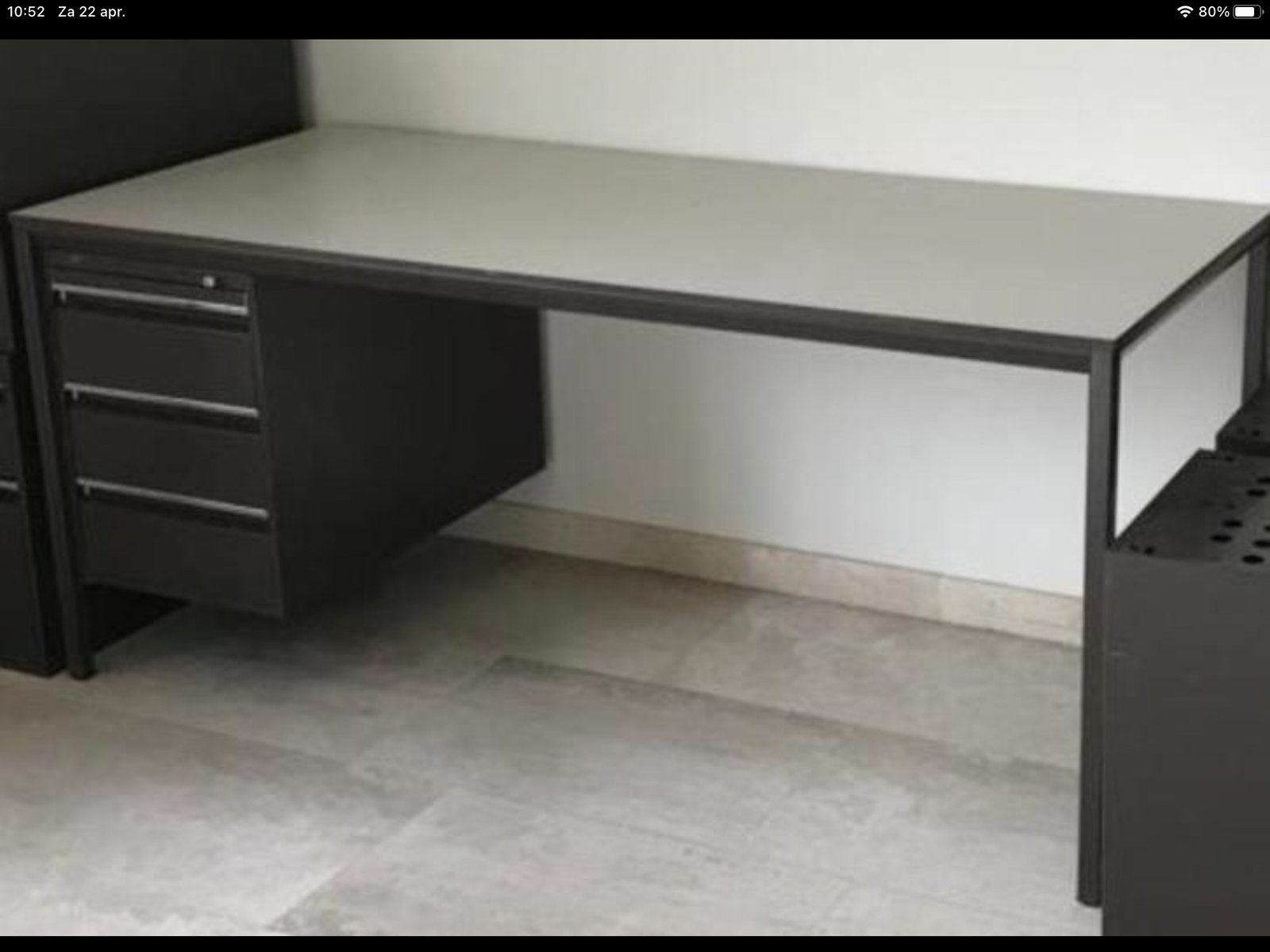 Vintage bureau Ahrend Oda / Prullenbak bruin / sorteerbakjes, Ophalen, Overige typen, Vintage, Overige materialen