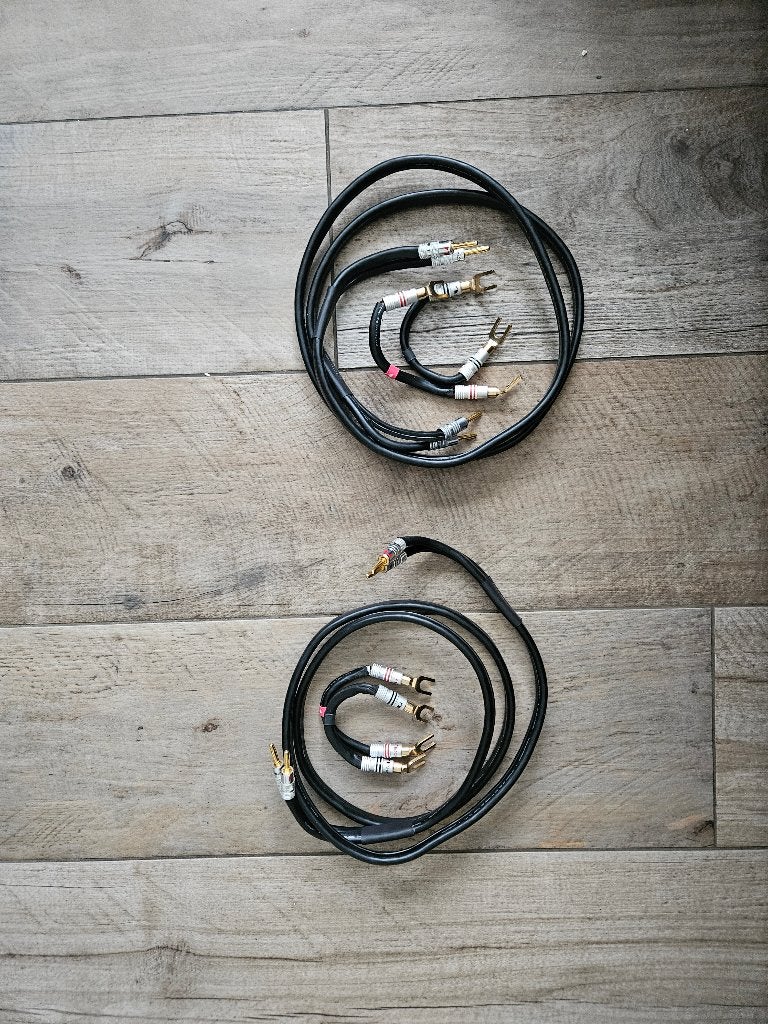 AudioQuest Rocket 22 luidsprekerkabels + jumpers, Ophalen of Verzenden, Zo goed als nieuw, 2 tot 5 meter, Luidsprekerkabel