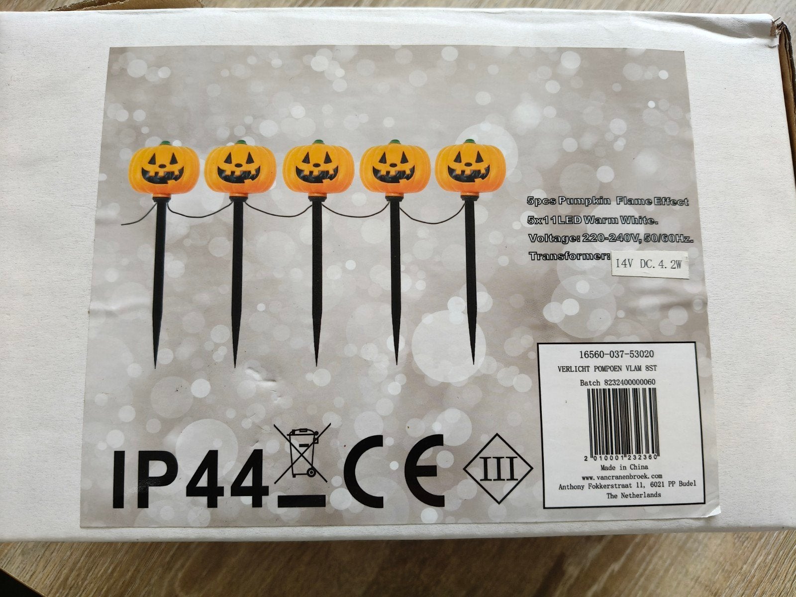pompoen lampjes voor buiten, Ophalen of Verzenden, Versiering, Halloween of Griezel