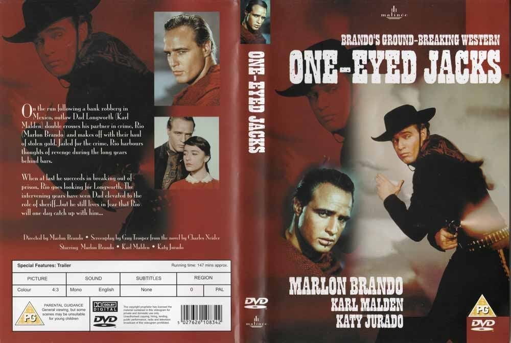 One-Eyed Jacks 1961 DVD met Marlon Brando, Karl Malden, Cd's en Dvd's, Dvd's | Klassiekers, Zo goed als nieuw, Actie en Avontuur