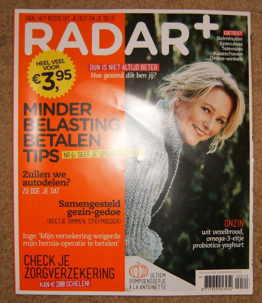 Radar+ tijdschrift najaar 2013 nummer 5 / tros radar, Ophalen of Verzenden, Zo goed als nieuw, Lichaam en Geest