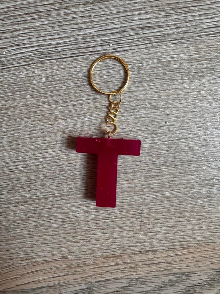 Unieke epoxy sleutelhanger met letter, Verzamelen, Sleutelhangers, Nieuw, Overige typen, Ophalen of Verzenden