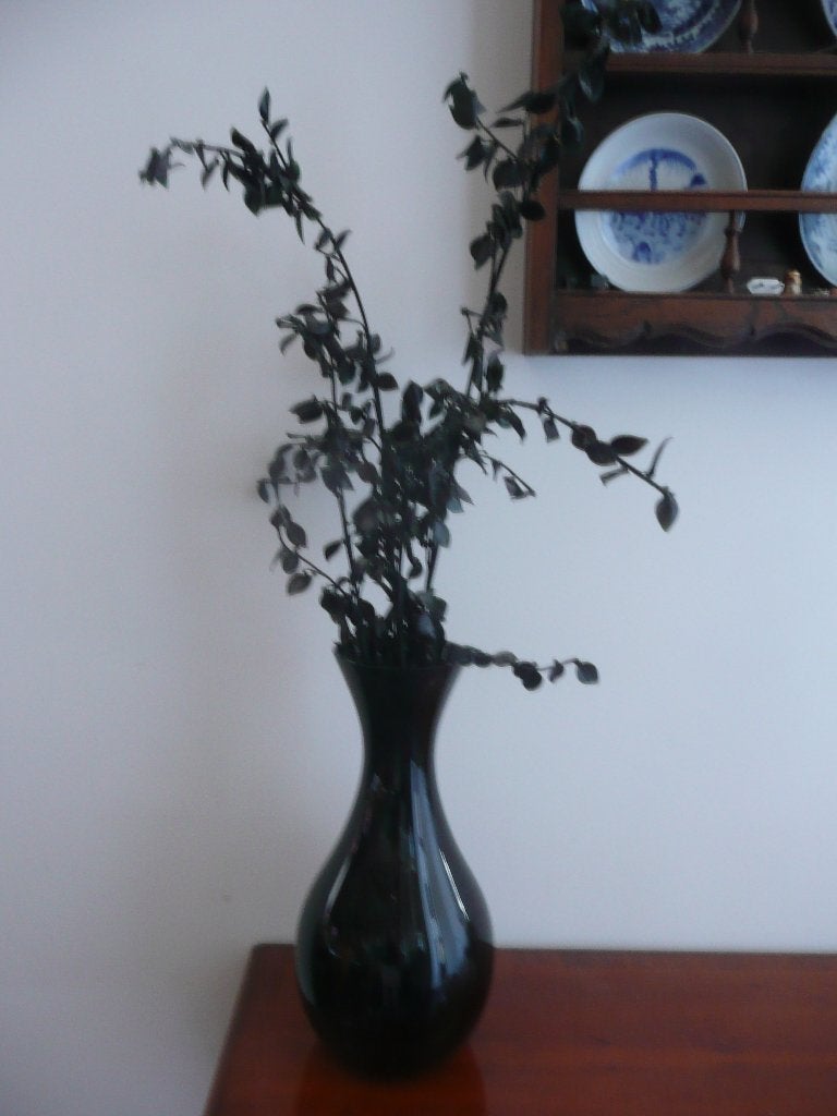 decoratieve vaas met glazen bloemen, Ophalen