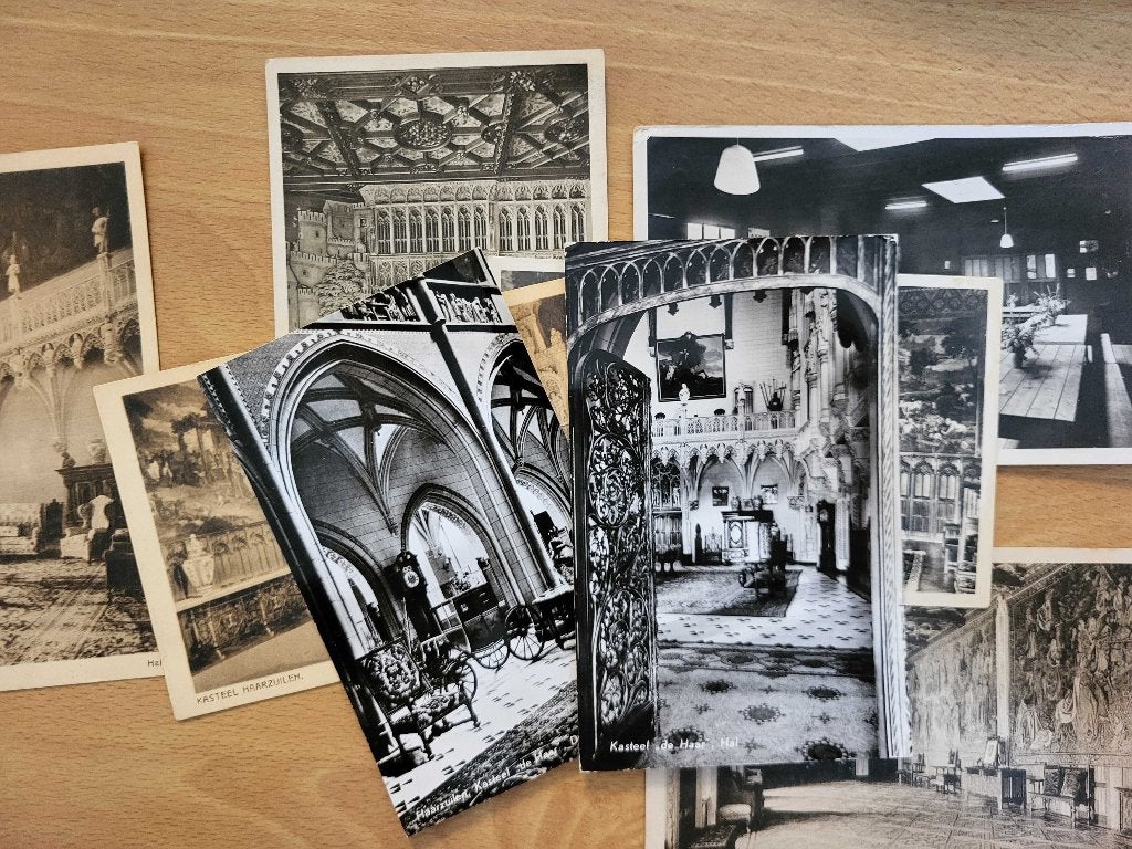 ansicht Kasteel de Haar Haarzuilens - Interieurs, Ophalen of Verzenden, Voor 1920, Utrecht