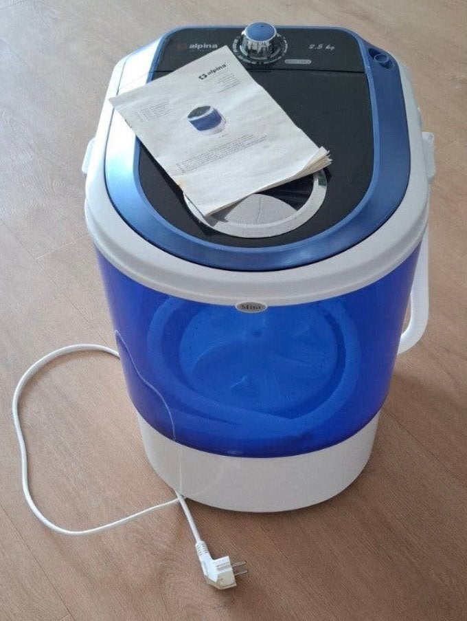 Alpina Camping Wasmachine., Caravans en Kamperen, Kampeeraccessoires, Ophalen, Zo goed als nieuw