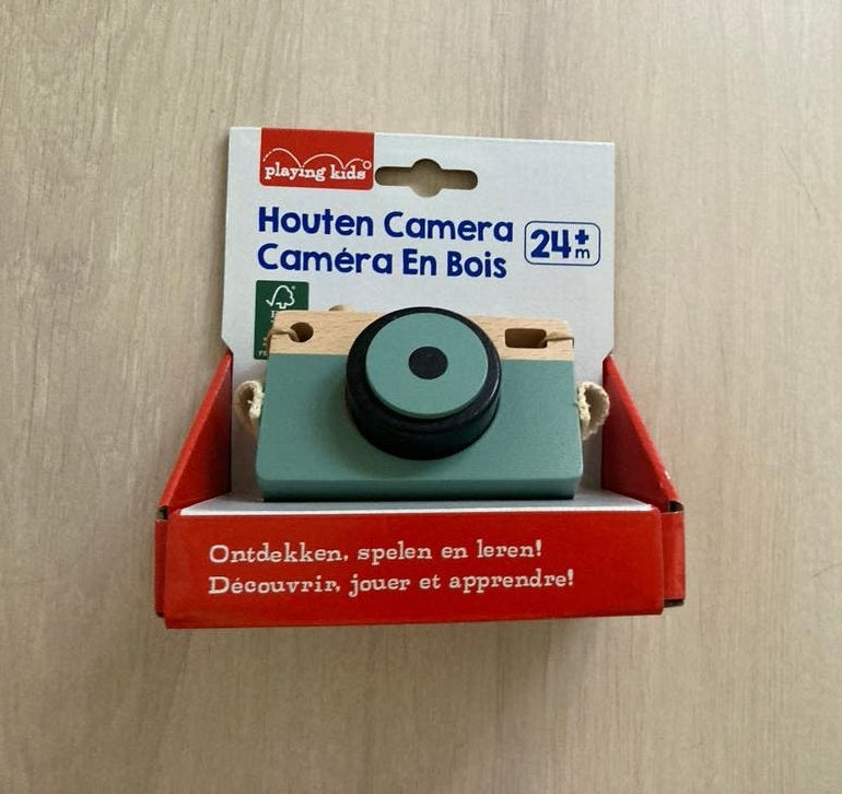 Houten camera Playing kids groen (24+ maanden), Ophalen of Verzenden, Nieuw, Overige typen