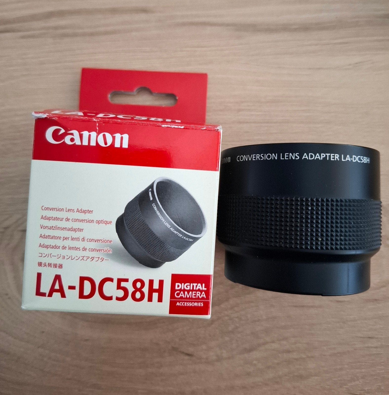 Canon LA-DC58H Conversie Lens Adapter, Ophalen of Verzenden, Zo goed als nieuw, Canon, Voorzetlens/converter