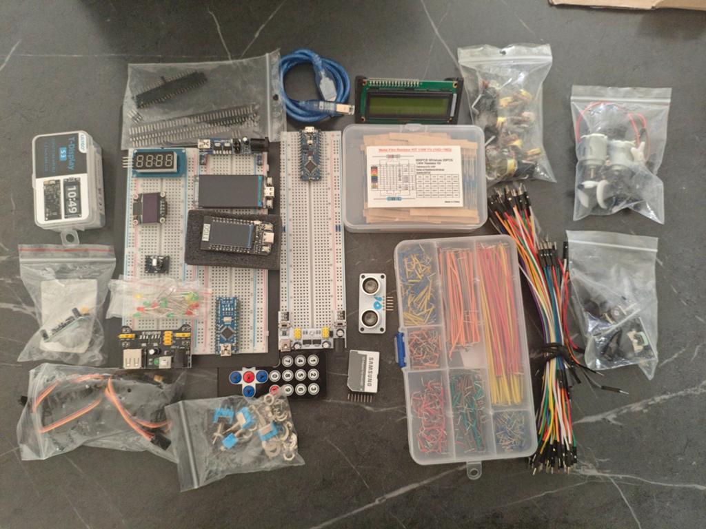 Grote Arduino/Elektronica Starter Kit - Diverse Componenten, Ophalen of Verzenden, Gebruikt