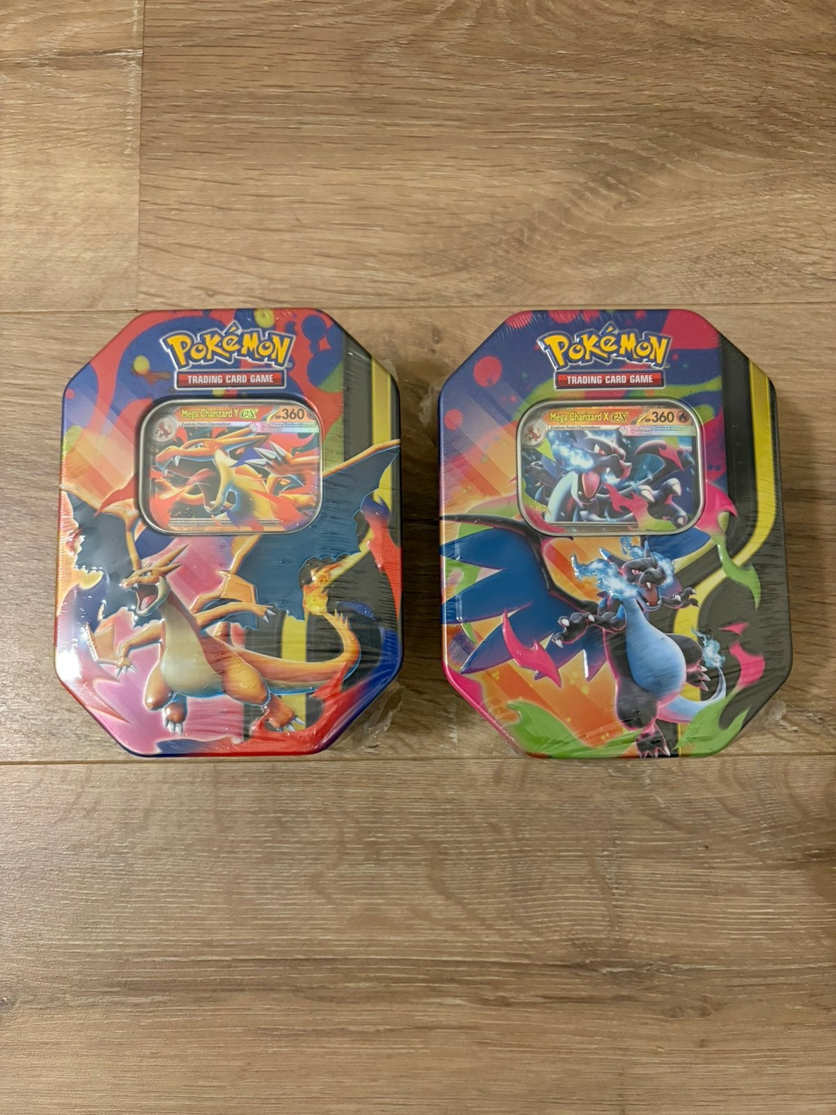 Mega Charizard Y & X ex Tin Set pokemon, Ophalen of Verzenden, Nieuw