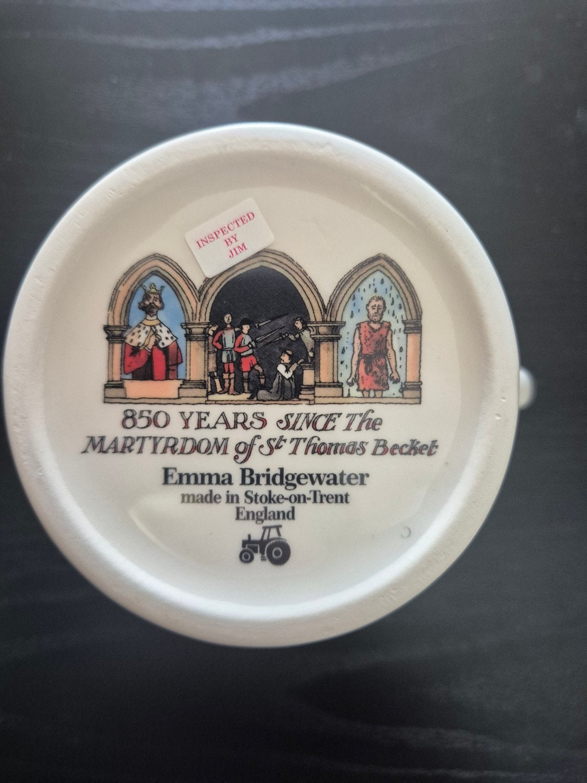 Emma Bridgewater St Thomas Becket Mok - 850 Jaar Jubileum, Overige typen, Ophalen of Verzenden, Zo goed als nieuw, Steen/keramiek