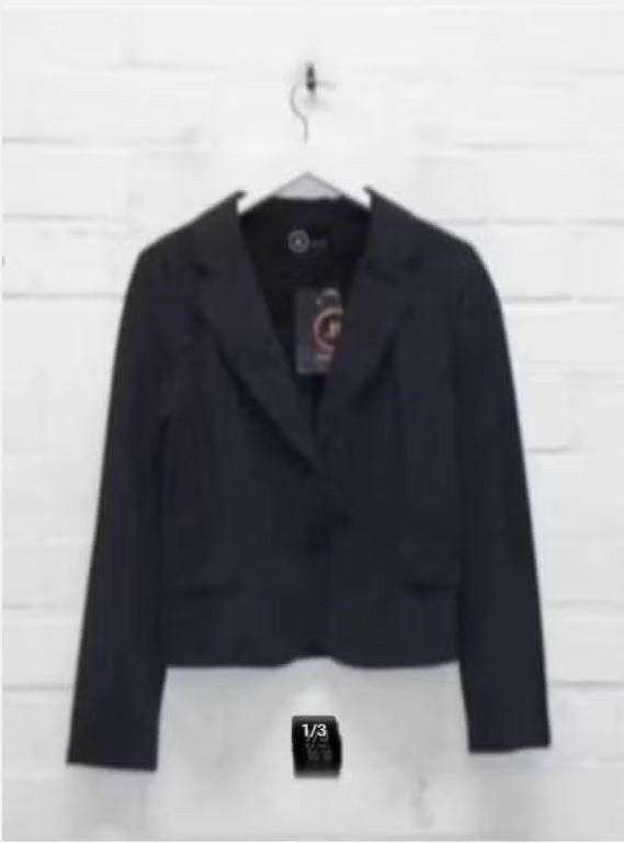 Jane Lushka - Polkadot blazer travelstof maat S - Nieuw €149, Zwart, Nieuw, Ophalen of Verzenden, Jane Lushka
