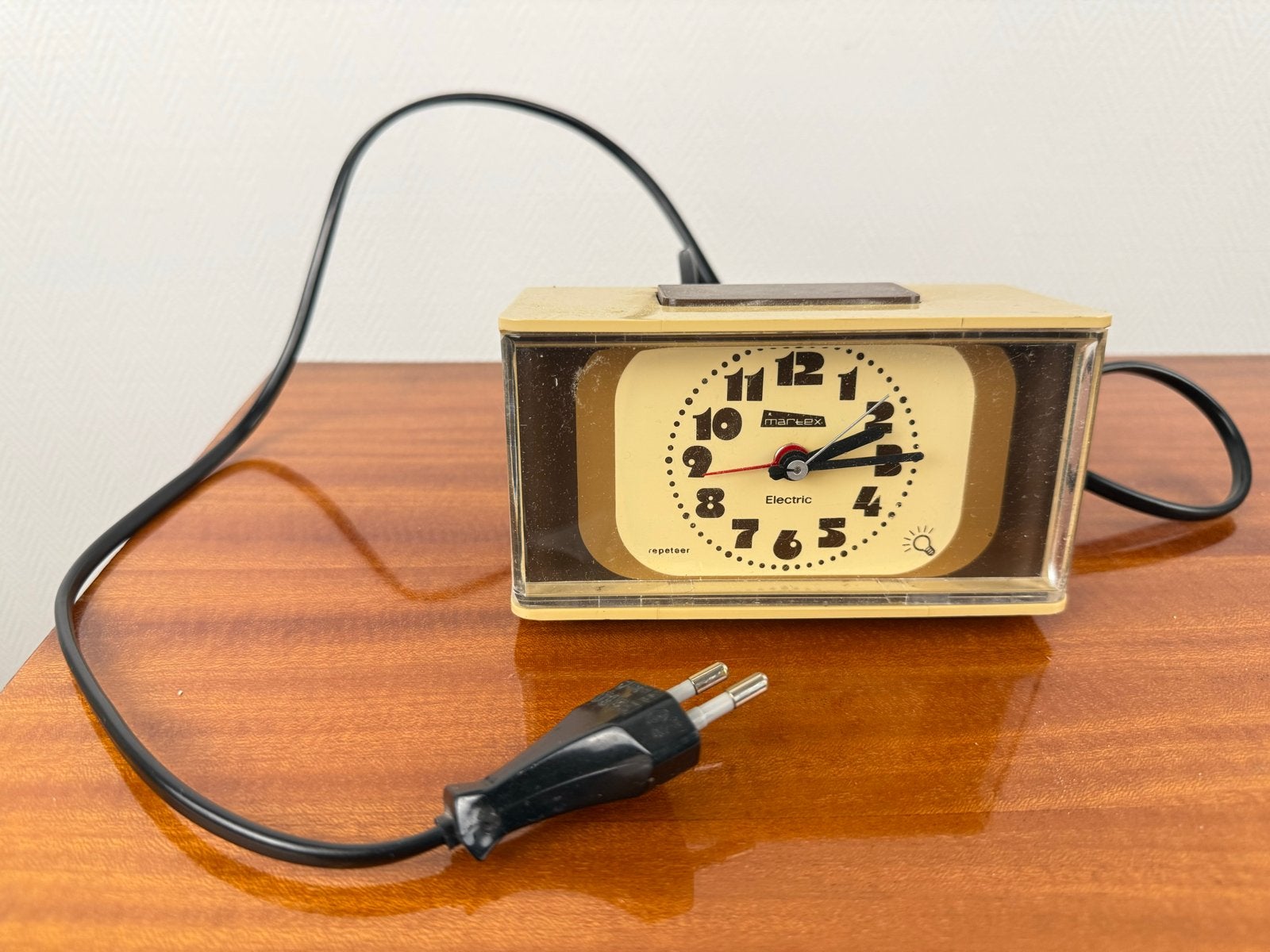 Vintage Decoratie Klokje - Elektrische Wekker, Ophalen of Verzenden, Gebruikt, Analoog