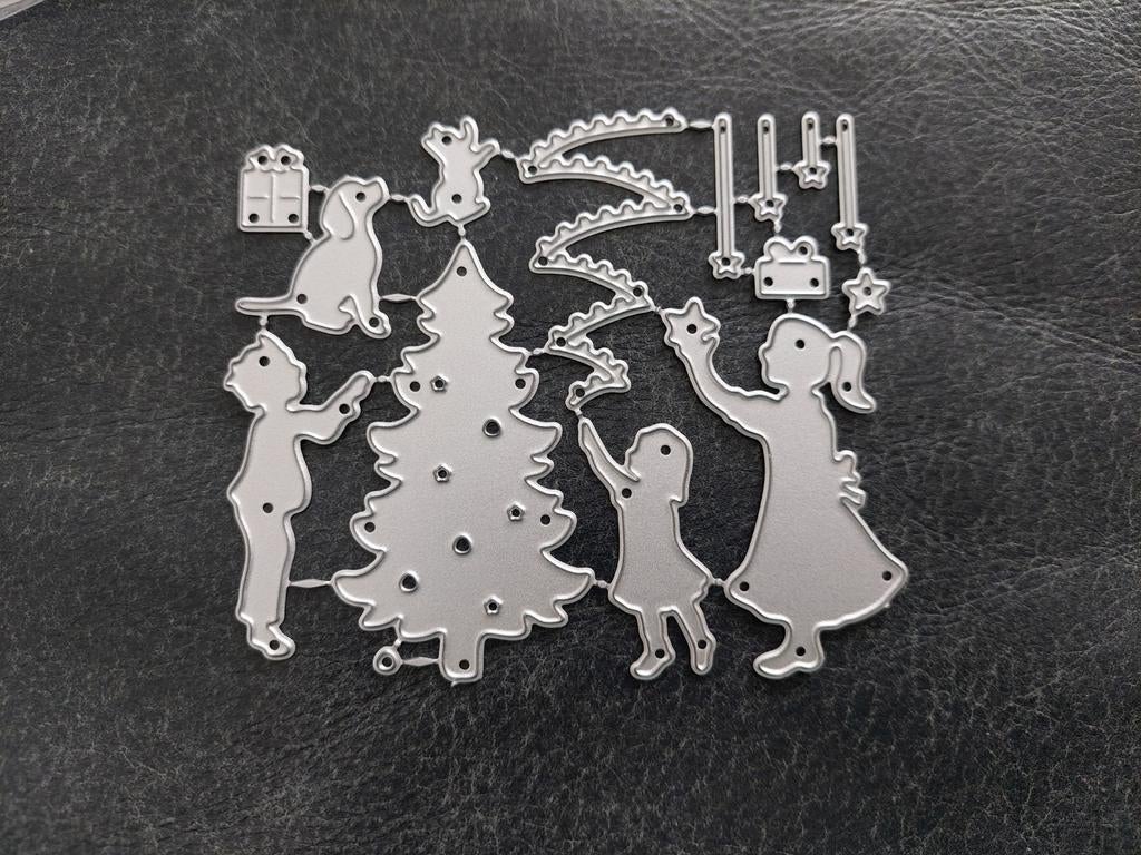 Silhouette snijmallenset kerstboom versieren - laatste €3,-!, Hobby en Vrije tijd, Kaarten | Zelf maken, Ophalen of Verzenden