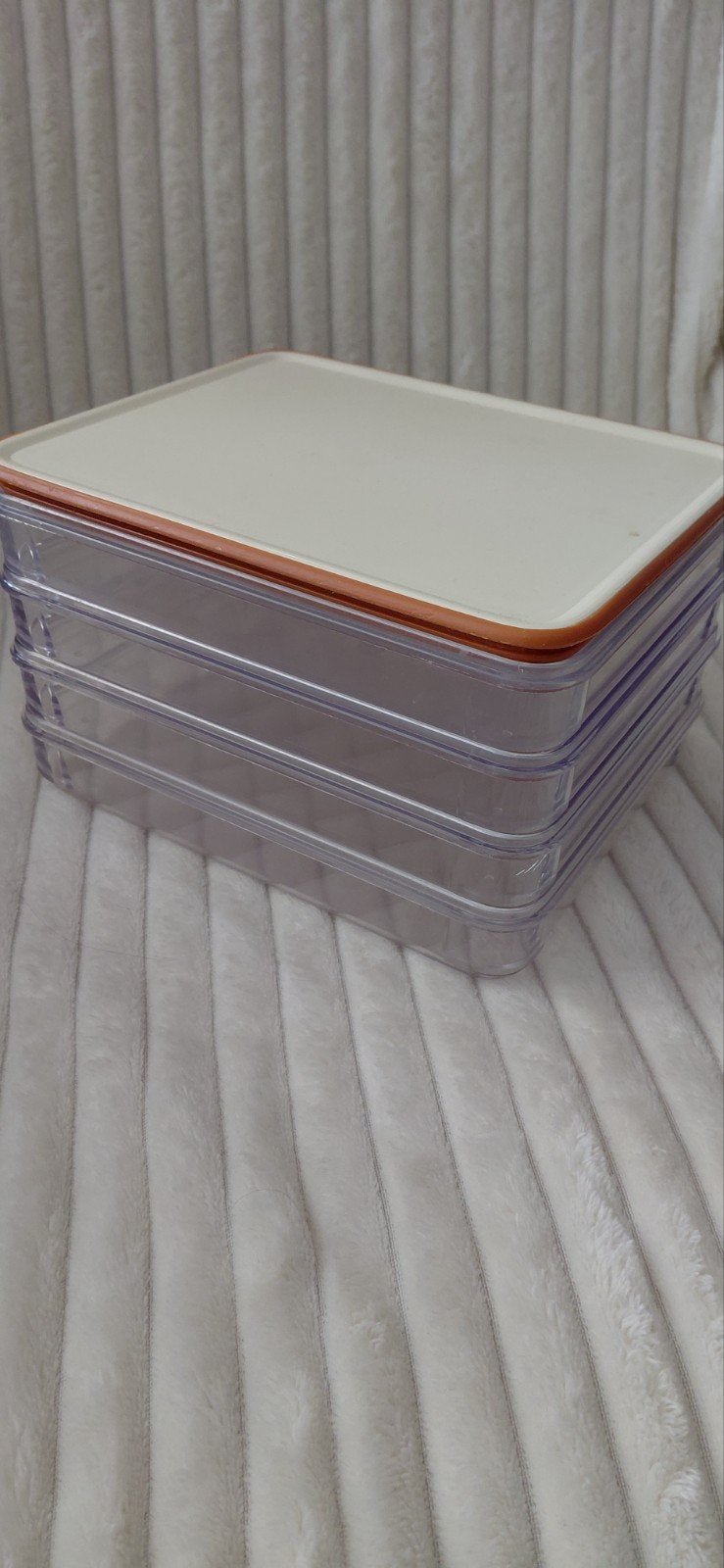 Mepal koelkastbewaardoos met deksel - stapelbaar, Ophalen of Verzenden, Nieuw, Oranje