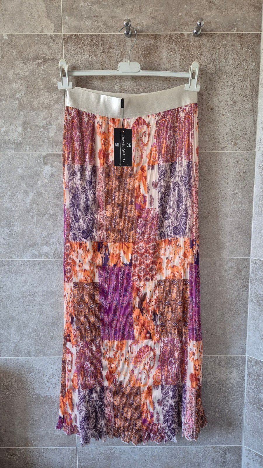 Mi Piace Travel Quality Plissé Rok Paisley Patchwork, Mi Piace, Meerkleurig, Nieuw, Ophalen of Verzenden