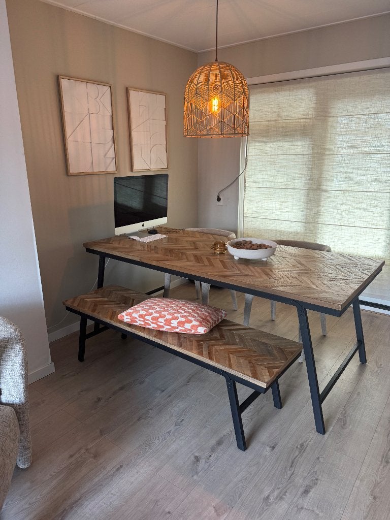 Eetkamertafel, Huis en Inrichting, Ophalen, 50 tot 100 cm, Zo goed als nieuw, 150 tot 200 cm