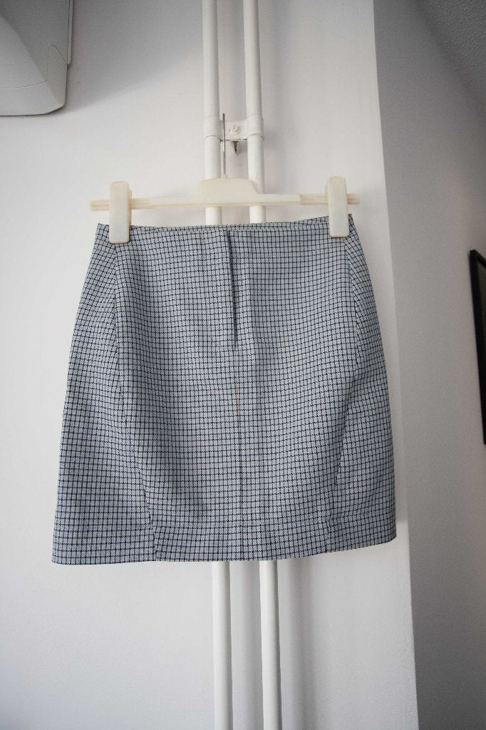 Korte rok met ruitjespatroon Samsoe Samsoe maat XS, Kleding | Dames, Rokken, Blauw, Ophalen of Verzenden, Zo goed als nieuw, Samsoe Samsoe
