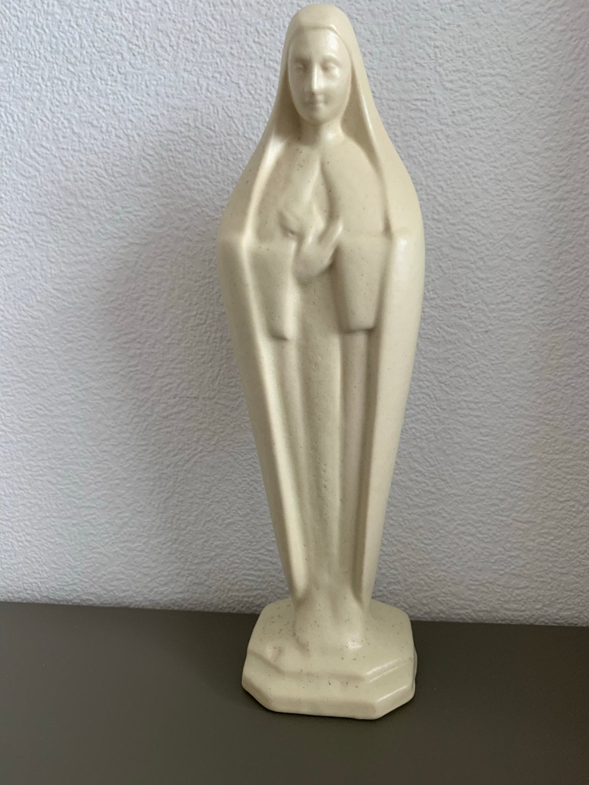 Keramiek beeldje Maria - Vintage religieuze decoratie, Ophalen of Verzenden