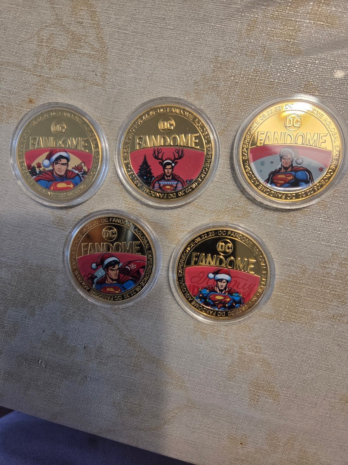 DC Fandome Superman Kerstmunten Collectie, Postzegels en Munten, Ophalen of Verzenden, Overige materialen, Buitenland