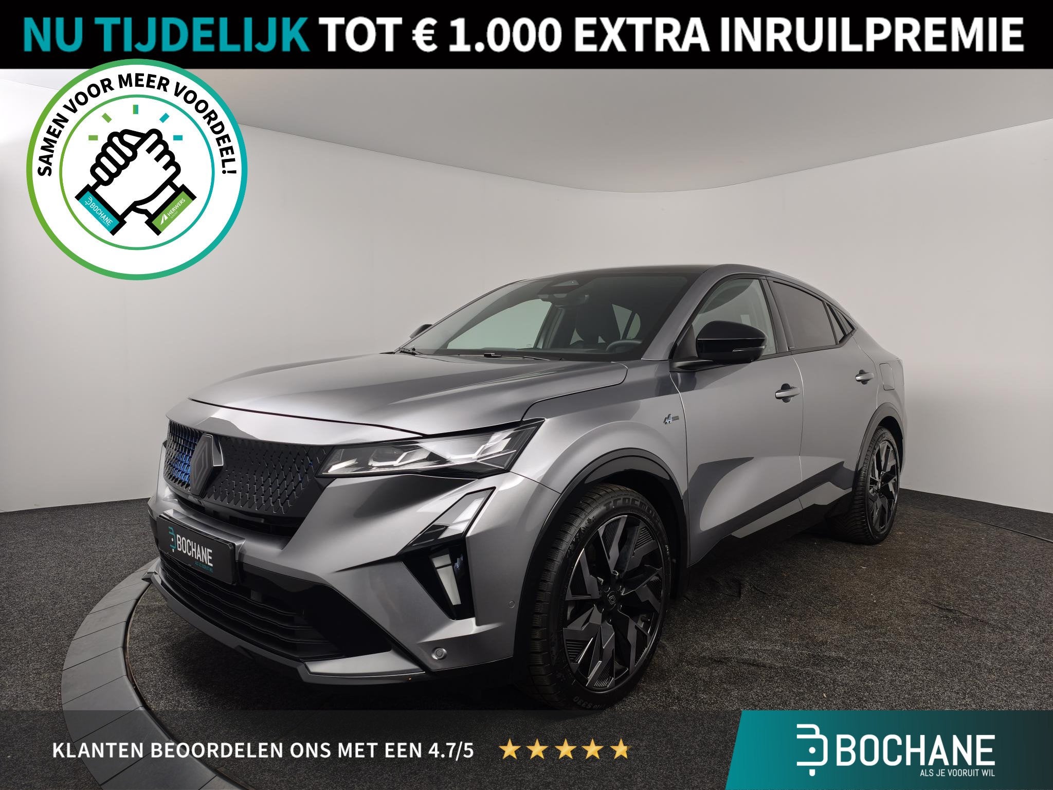 Renault Rafale 1.2 E-Tech 4x4 plug-in hybrid 300 esprit Alpi, Auto's, Gebruikt, 1199 cc, Met garantie (alle), Plug-in hybride