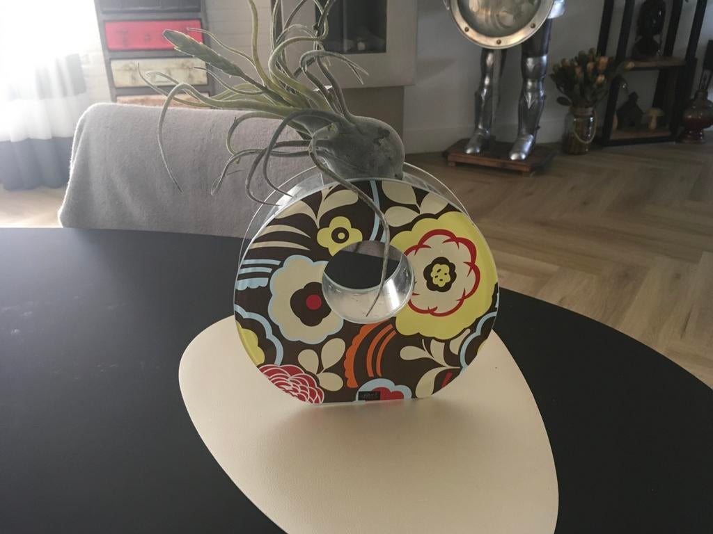 Zeldzaam Peri Glazen Retro Vaasje - Uniek Design, Antiek en Kunst, Kunst | Designobjecten, Ophalen of Verzenden