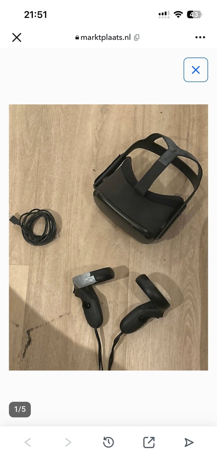 Vr bril, Ophalen of Verzenden, Zo goed als nieuw, Telefoon