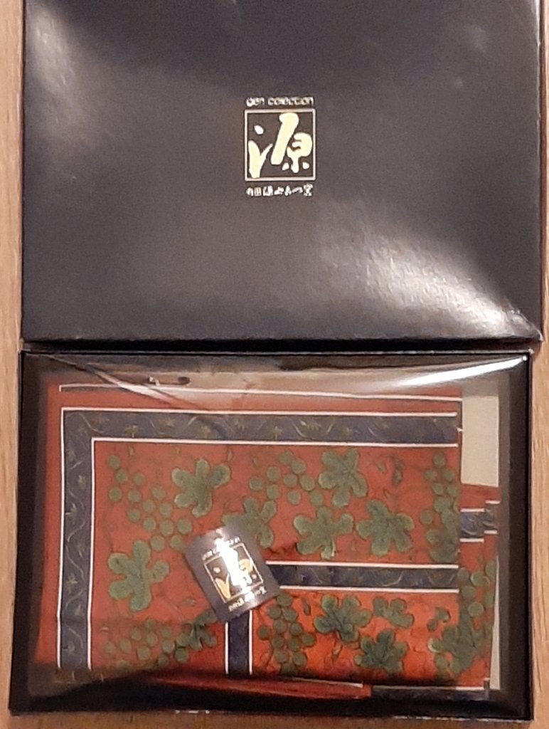 🍵Vintage: 4 x Gen'emon theemat - 100% Katoen🏷️vanaf €10,-, Huis en Inrichting, Katoen, Tafelkleed of Tafelzeil, Ophalen of Verzenden