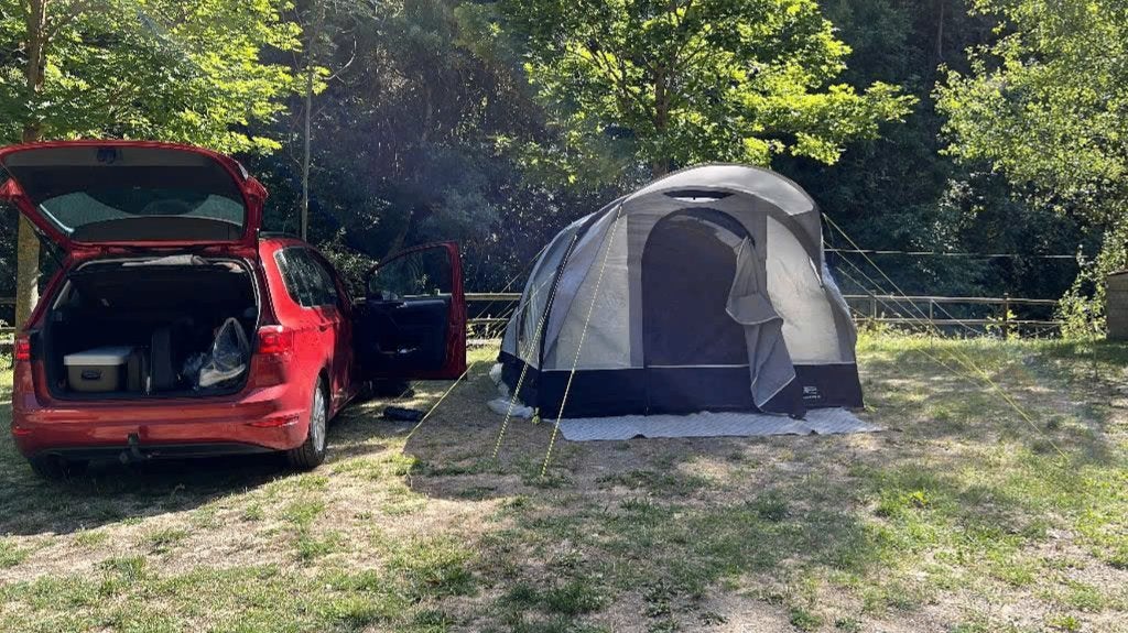 Air tent Kampa Brean 4 Technisch Katoen, Caravans en Kamperen, Tenten, Ophalen, Zo goed als nieuw, Tot en met 4