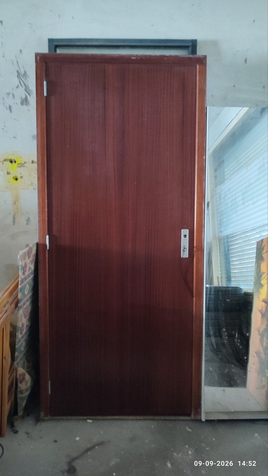 houten kozijn met deur., Doe-het-zelf en Verbouw, Ophalen, Binnendeur, 200 tot 215 cm