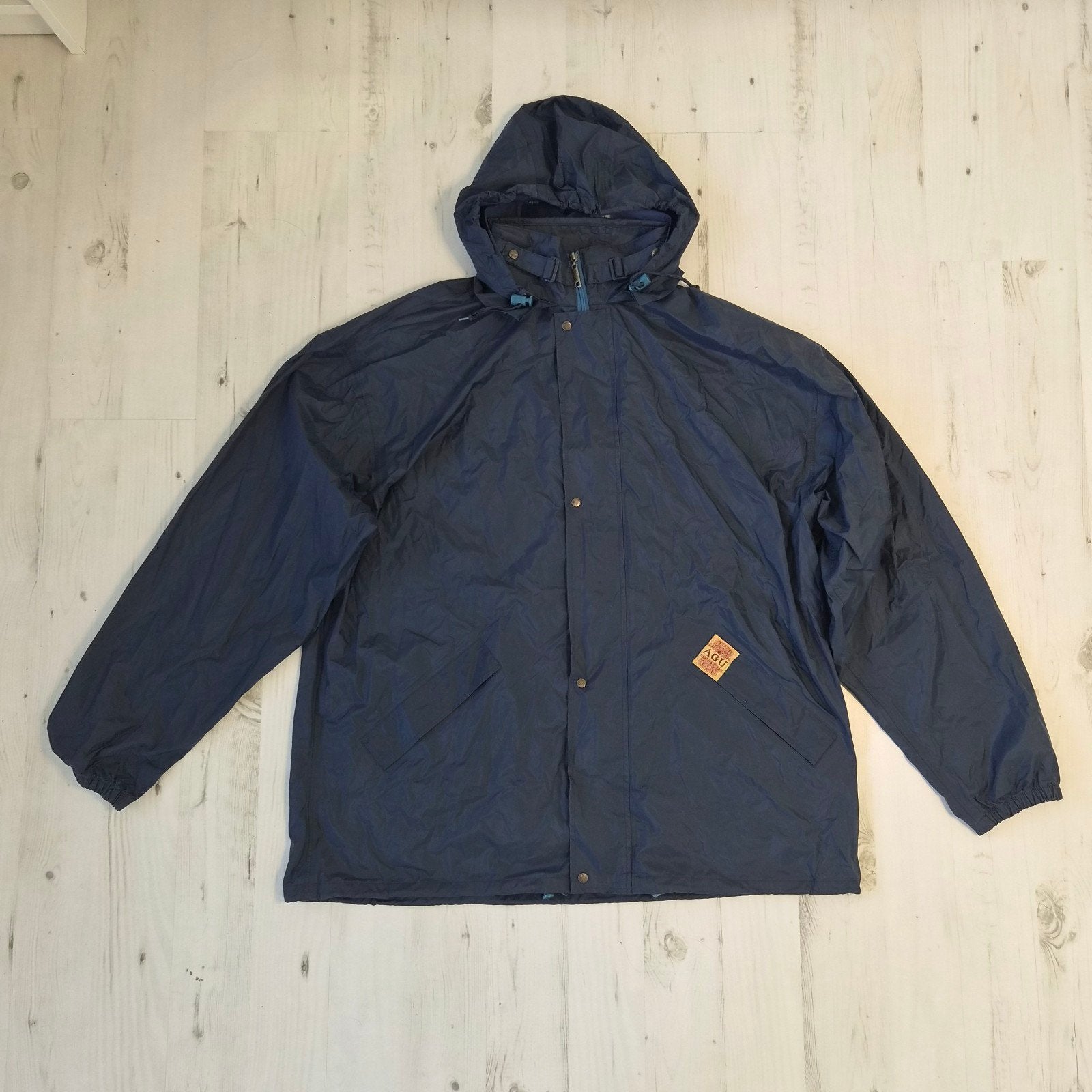 AGU regenjas Celtic XXL donker blauw, Ophalen of Verzenden, Zo goed als nieuw, Regenjas, Heren