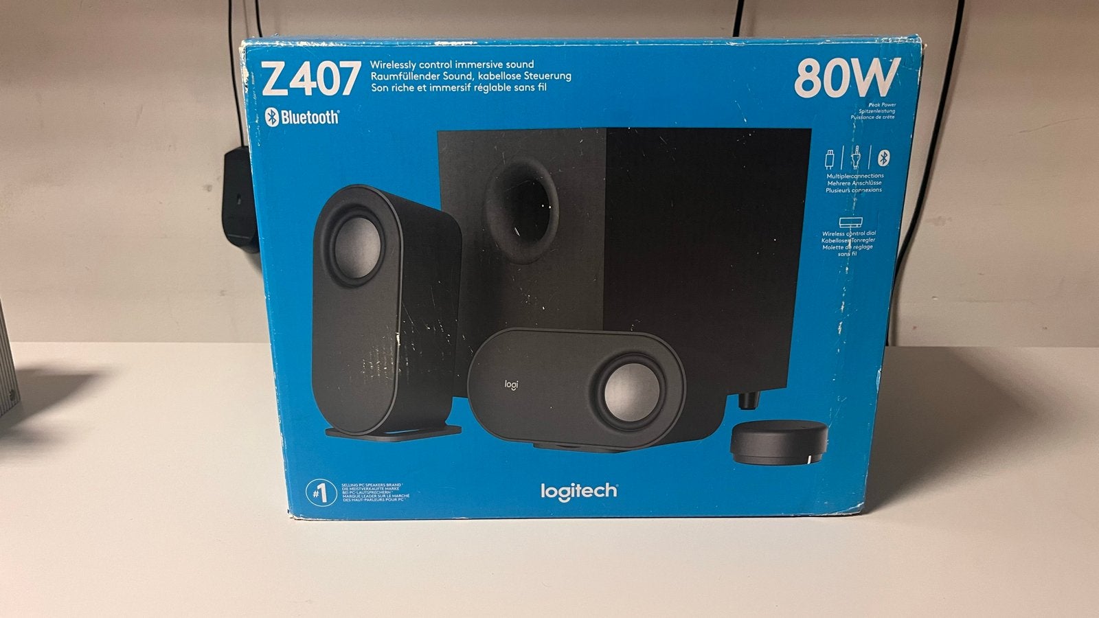 Logitech Z407 Bluetooth 2.1 Luidsprekerset - Zo goed als nie, Computers en Software, Audiokanaal 2.1, Ophalen of Verzenden, Zo goed als nieuw